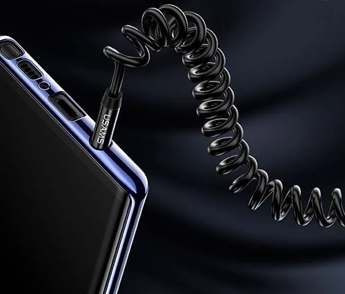 AUX кабел USAMS SJ256 1.2м./черен/ – снимка 3