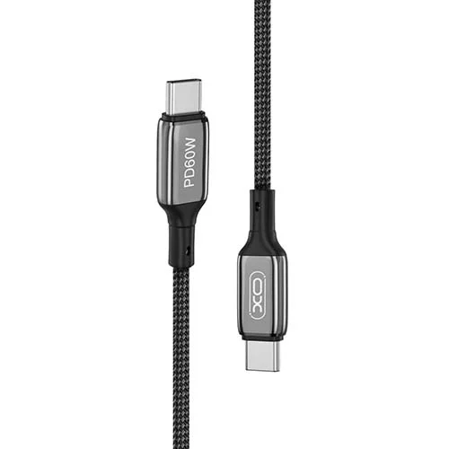 Кабел Type-C - Type-C, XO, 1m, 60W, NB-Q180B /черен/