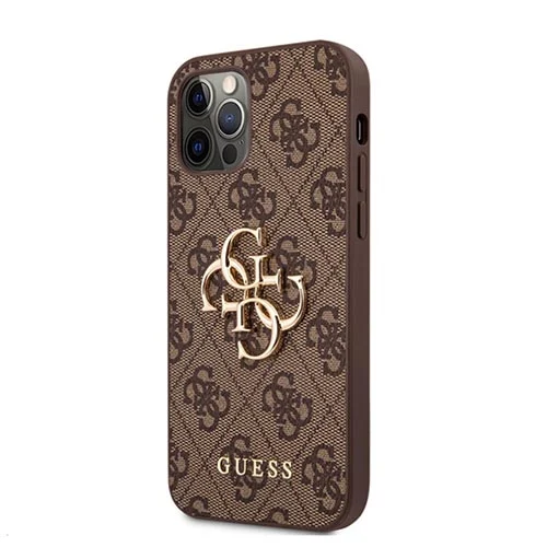 mobicase.eu original guess case metal logo case brown