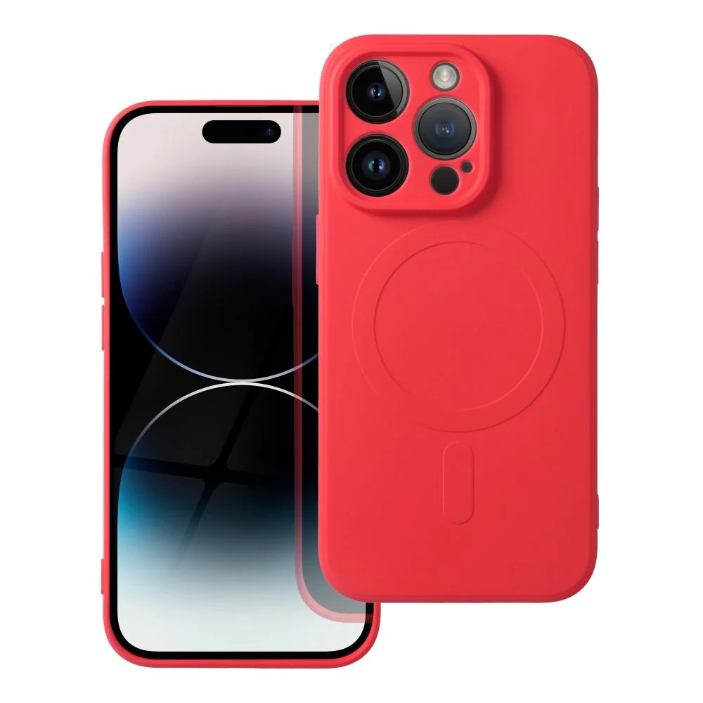Silicone Mag Cover case за IPHONE 14 PRO red – снимка 2