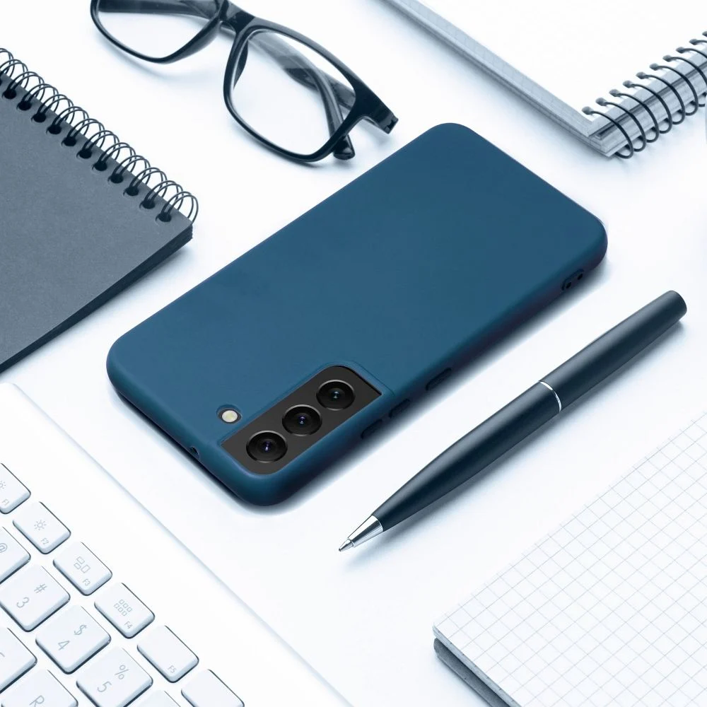 SILICONE Case за SAMSUNG Galaxy S23 син – снимка 3