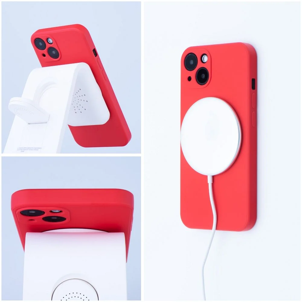 Silicone Mag Cover case за IPHONE 14 PRO red – снимка 3