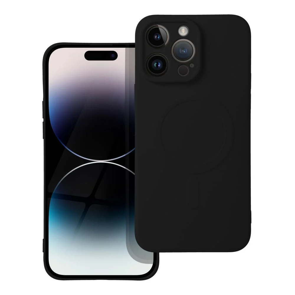 Silicone Mag Cover case for IPHONE 14 PRO MAX black – снимка 7