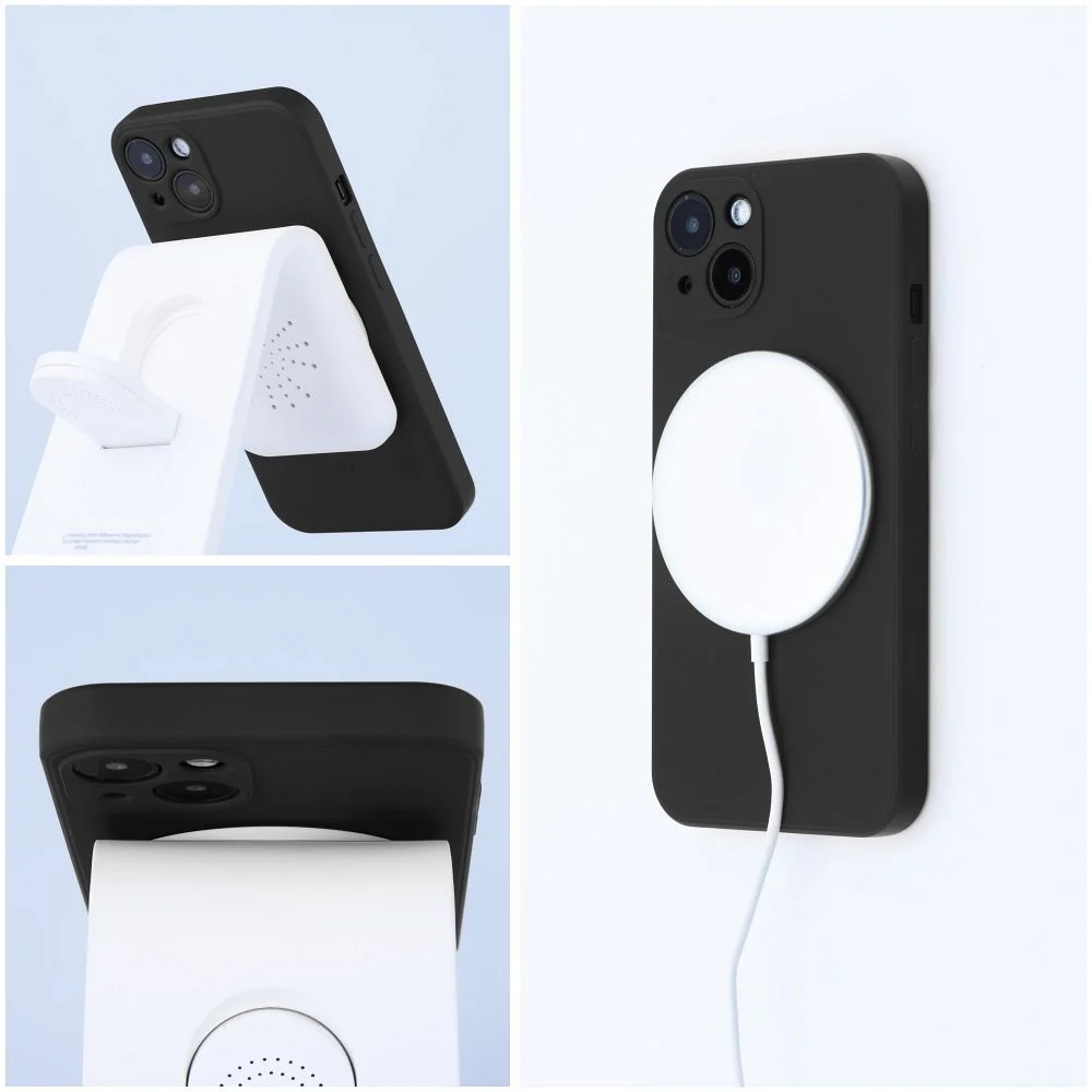 Silicone Mag Cover case for IPHONE 14 PRO MAX black – снимка 3