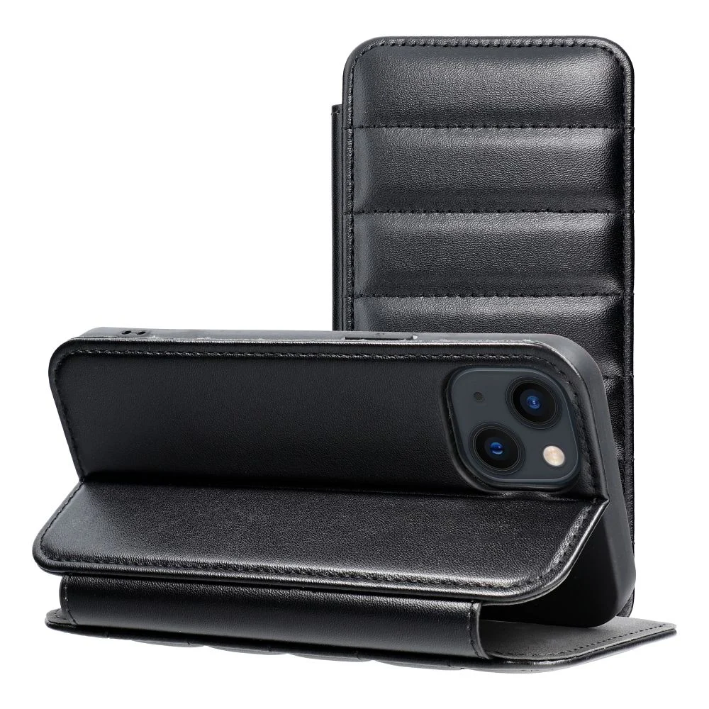 Тефтер PUFFER Book for IPHONE 14 Plus черен – снимка 2