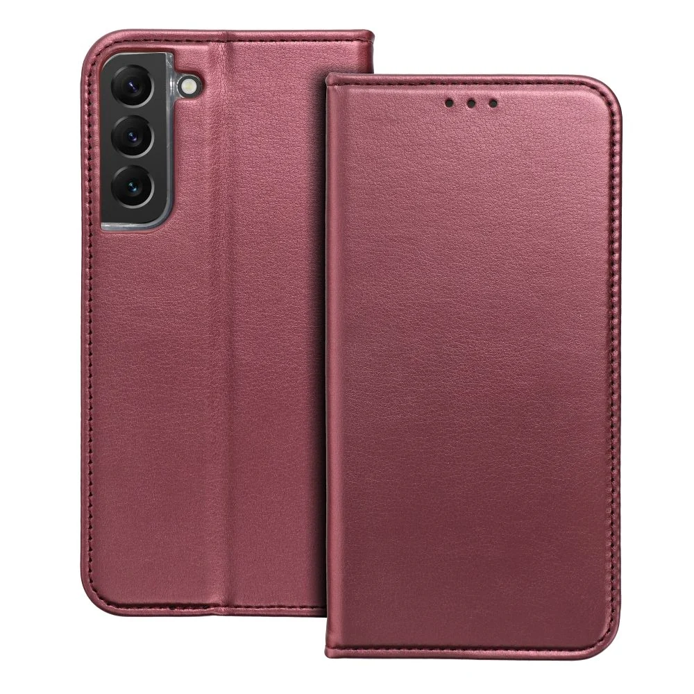 Тефтер Smart Magneto book case за SAMSUNG S23 PLUS виненочервен – снимка 3