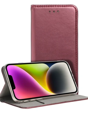 Тефтер Smart Magneto book case за SAMSUNG S23 PLUS виненочервен