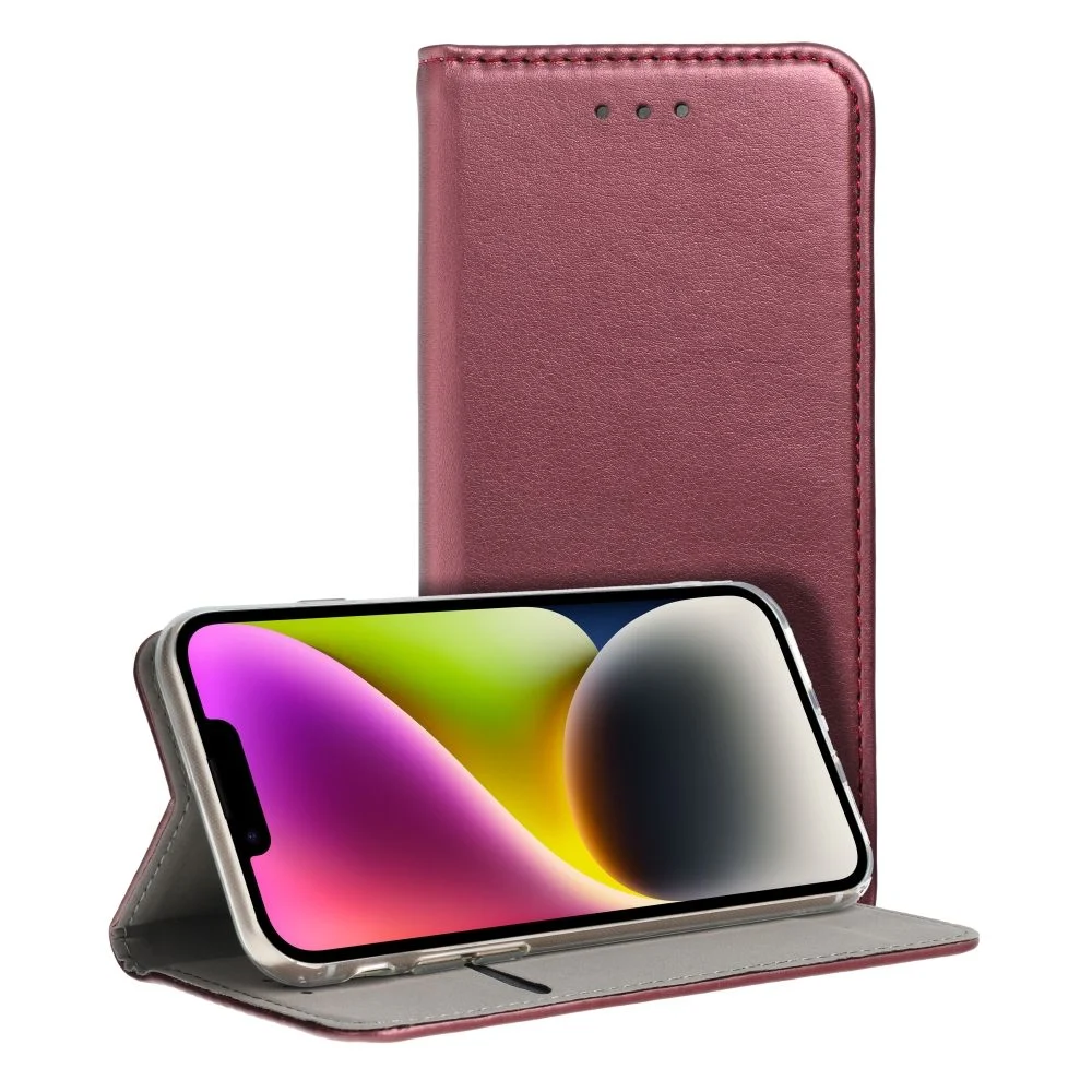 Тефтер Smart Magneto book case за SAMSUNG S23 PLUS виненочервен