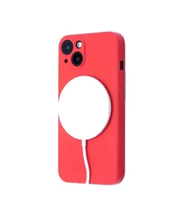 Silicone Mag Cover case за IPHONE 14 PRO red