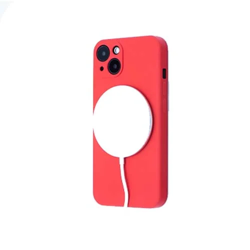 Silicone Mag Cover case за IPHONE 14 PRO red