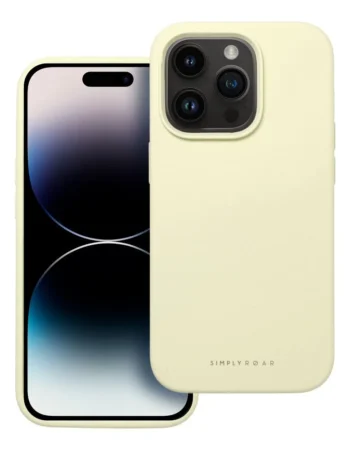 Roar Cloud-Skin Case - for iPhone 15, жълт