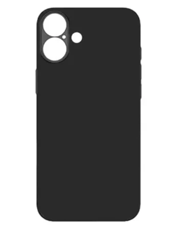 Силиконов кейс iPaky матиран, за iPhone 16, Черен