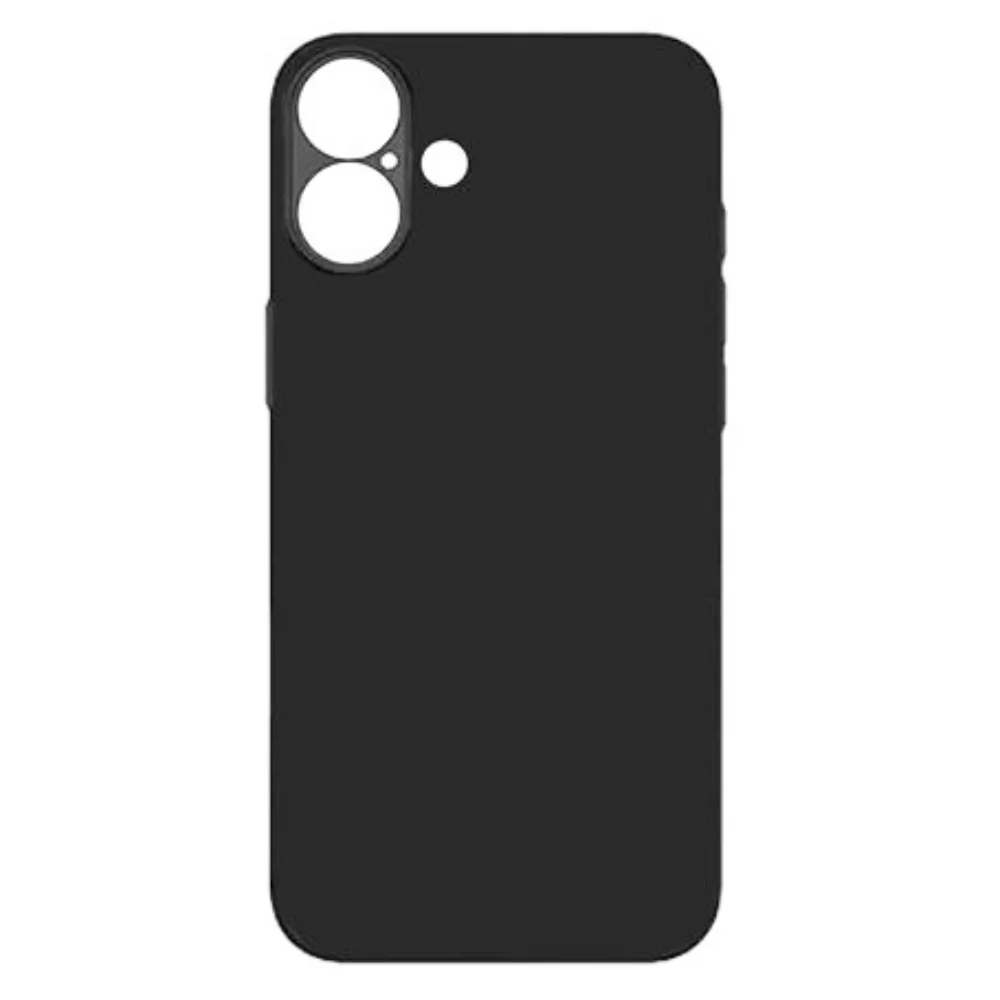 Силиконов кейс iPaky матиран, за iPhone 16, Черен