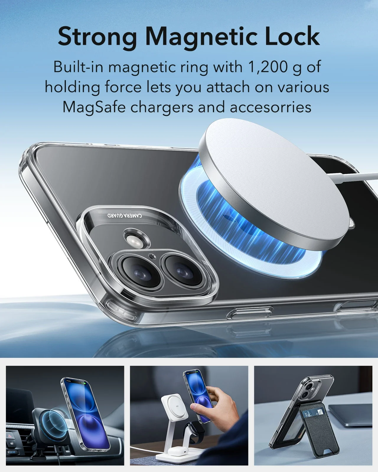 Калъф Zero Clear iPhone 16, MagSafe /прозрачен/ – снимка 5