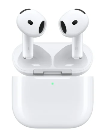Безжични слушалки Apple AirPods 4 ANC, бял - MXP93ZM/A