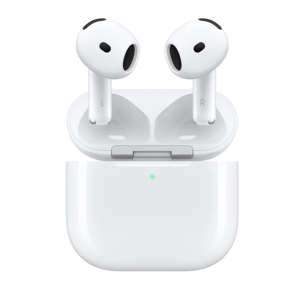 Безжични слушалки Apple AirPods 4 ANC, бял - MXP93ZM/A