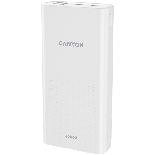 PowerBank Canyon PB-2001, бял - CNE-CPB2001W