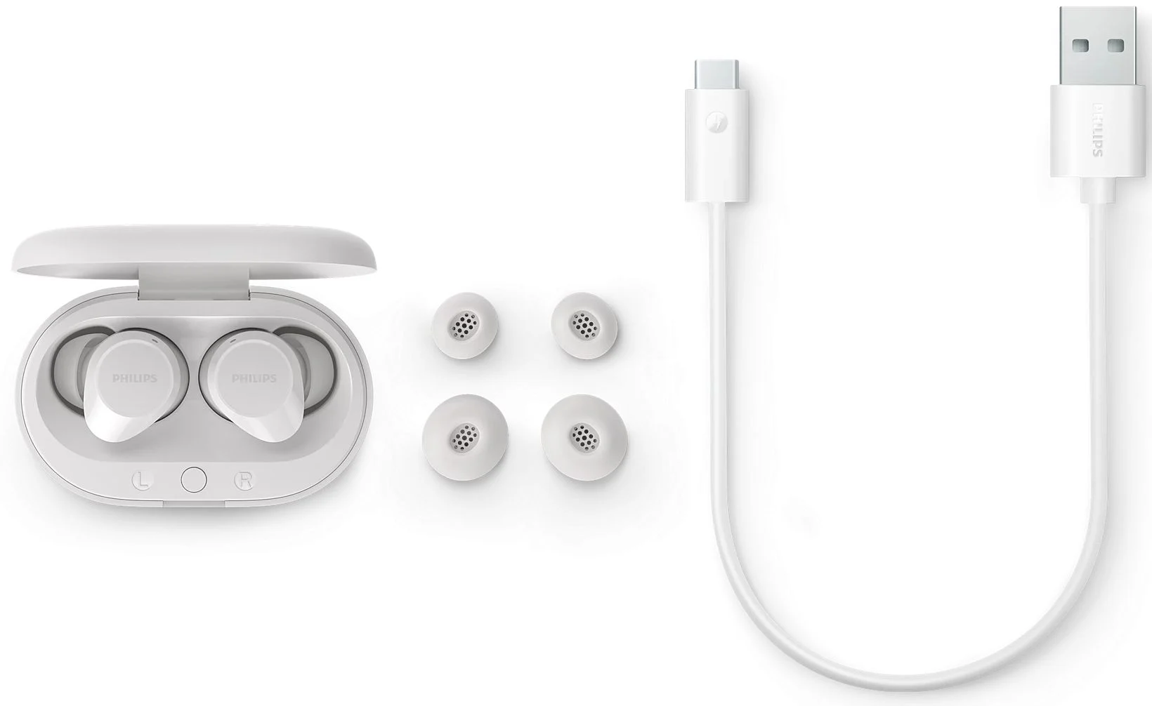 Безжични слушалки Philips TAT1209WT, бял - TAT1209WT/00 – снимка 2