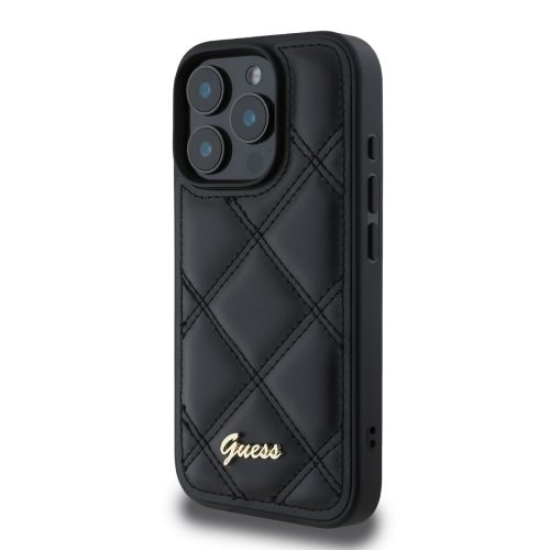 Калъф Guess GUHCP16XPSQSQSK Apple iPhone 16 Pro Max PU Leather Quilted Black - Image 3