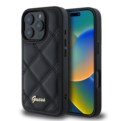 Калъф Guess GUHCP16XPSQSQSK Apple iPhone 16 Pro Max PU Leather Quilted Black