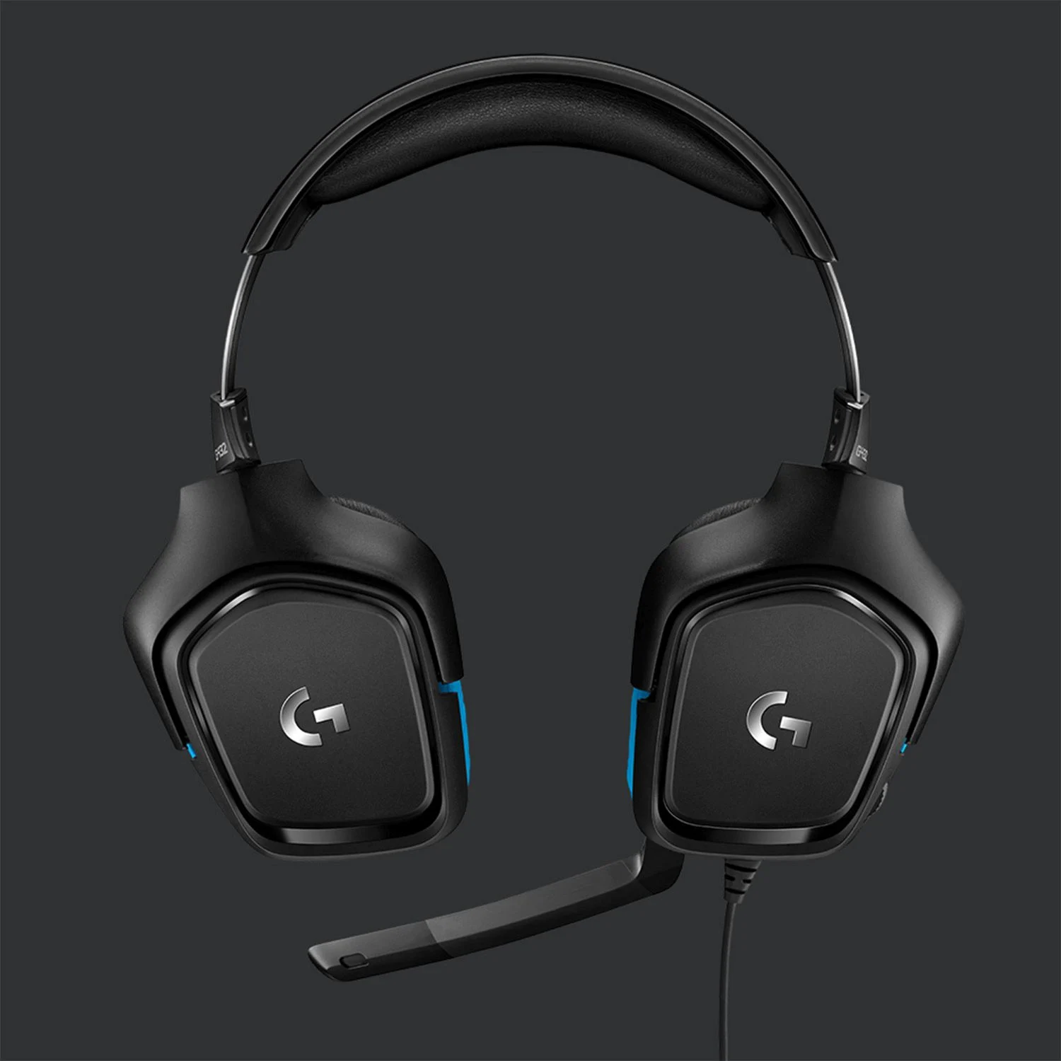 Геймърски слушалки Logitech G432, черен/син - 981-000770 – снимка 3