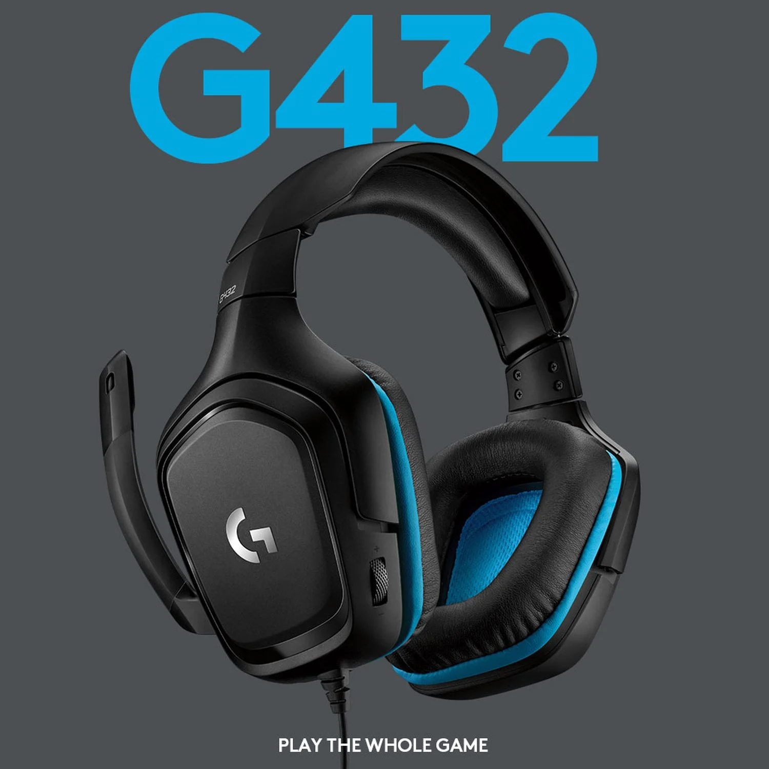Геймърски слушалки Logitech G432, черен/син - 981-000770 – снимка 5