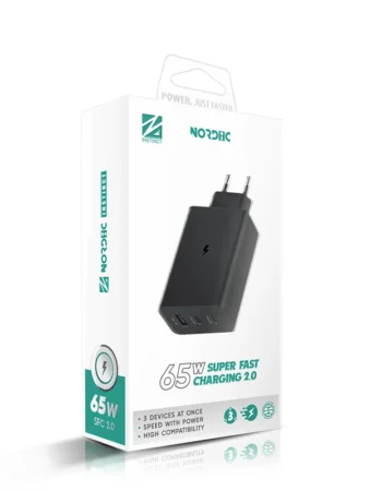 220V NORDIC 65W NRDi-6530, 2xUSB-C, USB-A