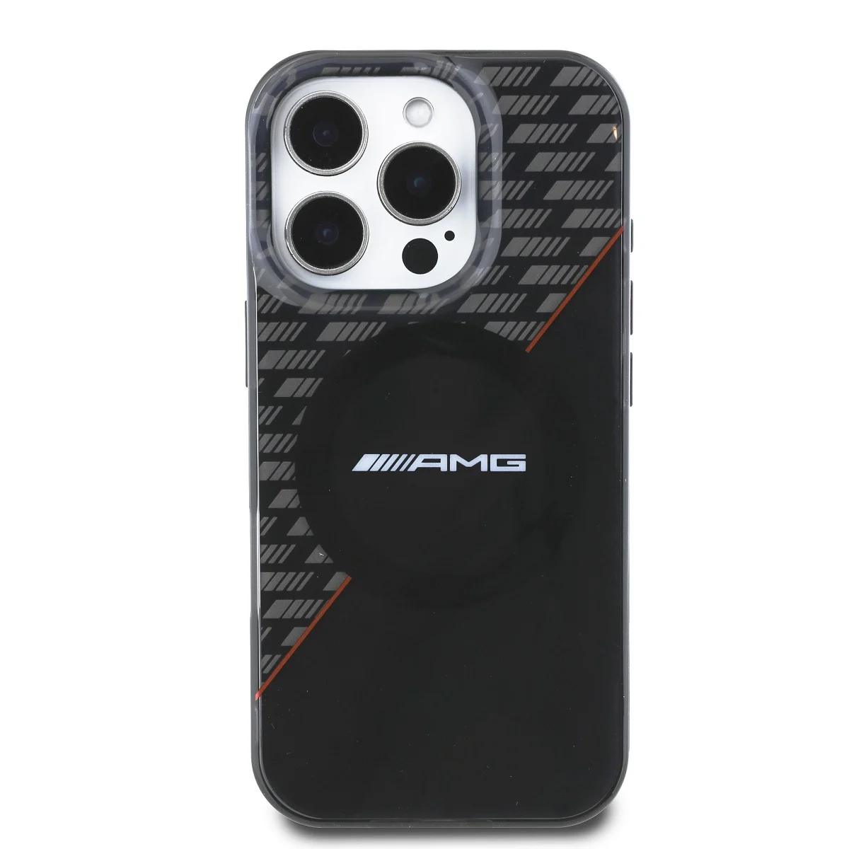 Оригинален Калъф AMG AMHMP16L24HRDKR Apple iPhone 16 Pro Rhombs MagSafe /черно+червен/ – снимка 3