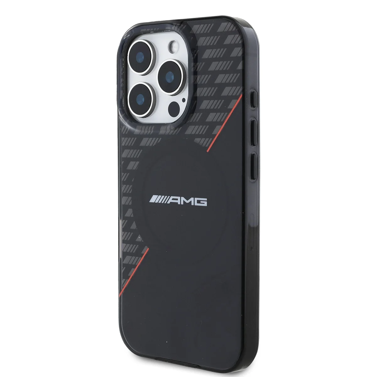 Оригинален Калъф AMG AMHMP16L24HRDKR Apple iPhone 16 Pro Rhombs MagSafe /черно+червен/ – снимка 5