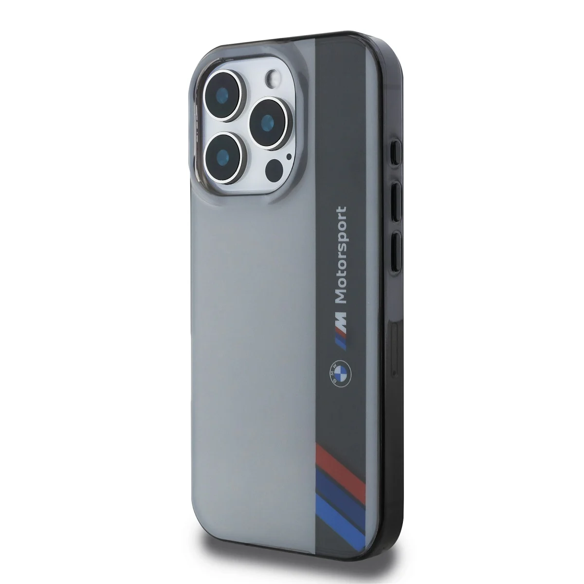 Оригинален Калъф BMW BMHCP16L23HTFEG Apple iPhone 16 Pro IML Motorsport Vertical Stripe /сив/ – снимка 5