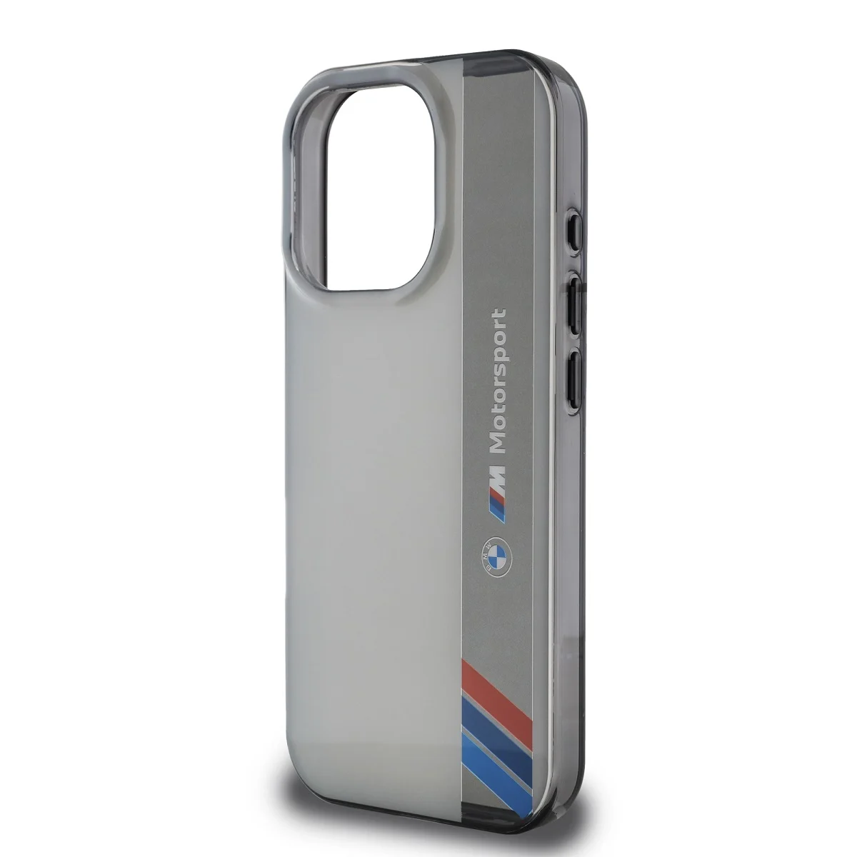 Оригинален Калъф BMW BMHCP16L23HTFEG Apple iPhone 16 Pro IML Motorsport Vertical Stripe /сив/ – снимка 6