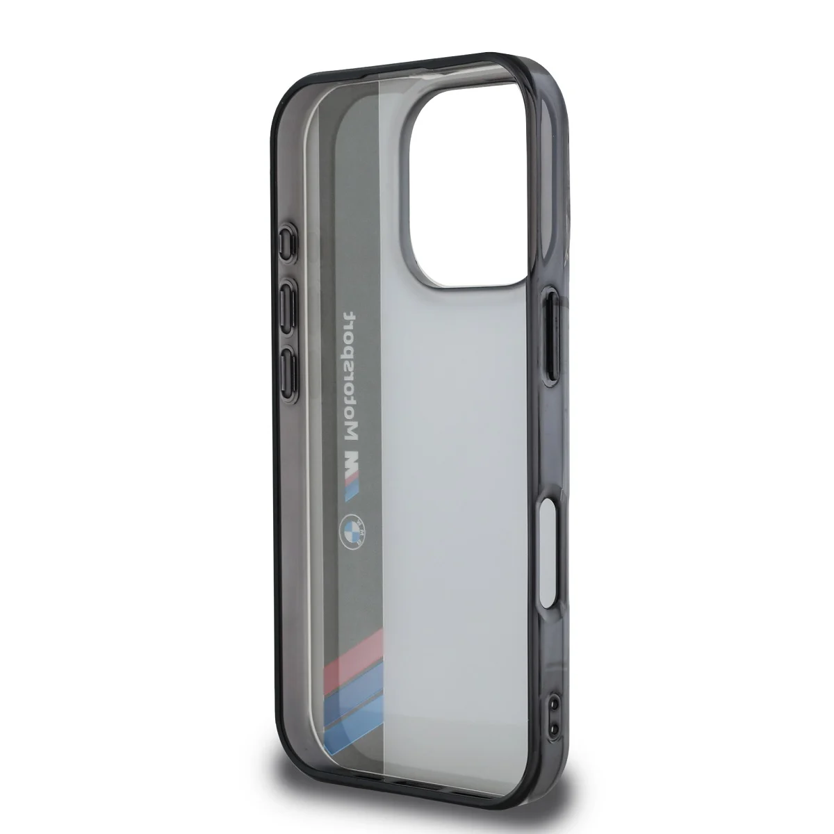 Оригинален Калъф BMW BMHCP16L23HTFEG Apple iPhone 16 Pro IML Motorsport Vertical Stripe /сив/ – снимка 4
