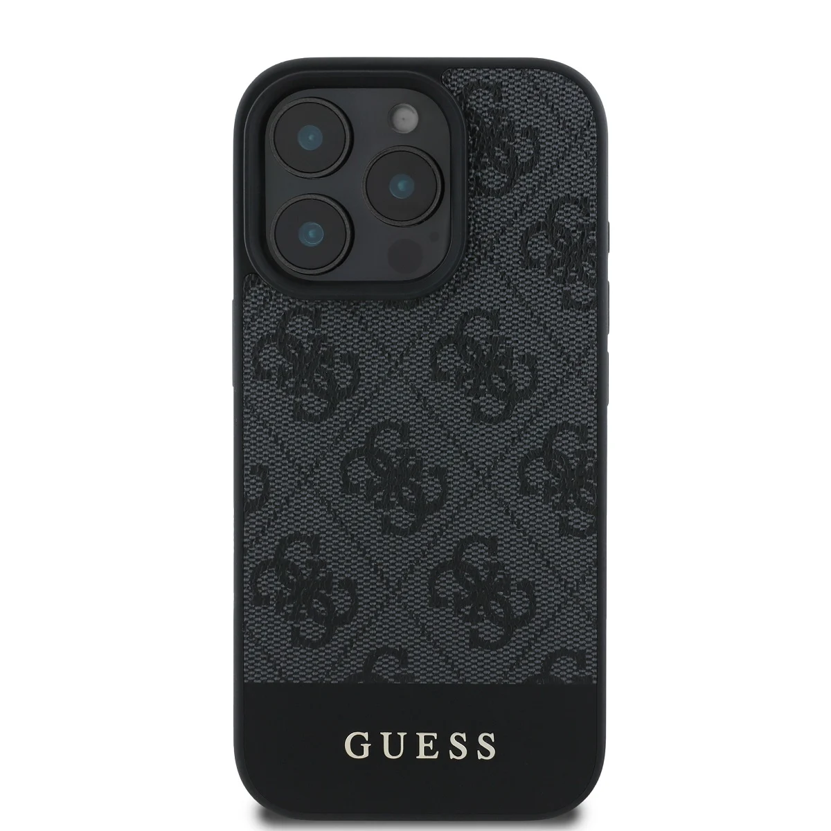 Калъф Guess GUHCP16XG4GLGR Apple iPhone 16 Pro Max PU 4G Stripe Grey – снимка 2