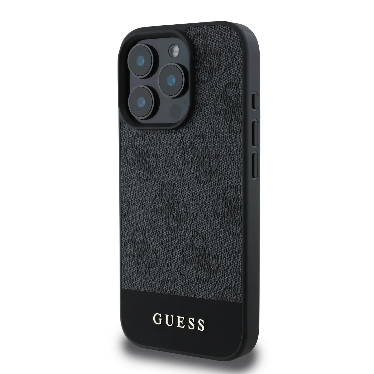 Калъф Guess GUHCP16XG4GLGR Apple iPhone 16 Pro Max PU 4G Stripe Grey – снимка 3