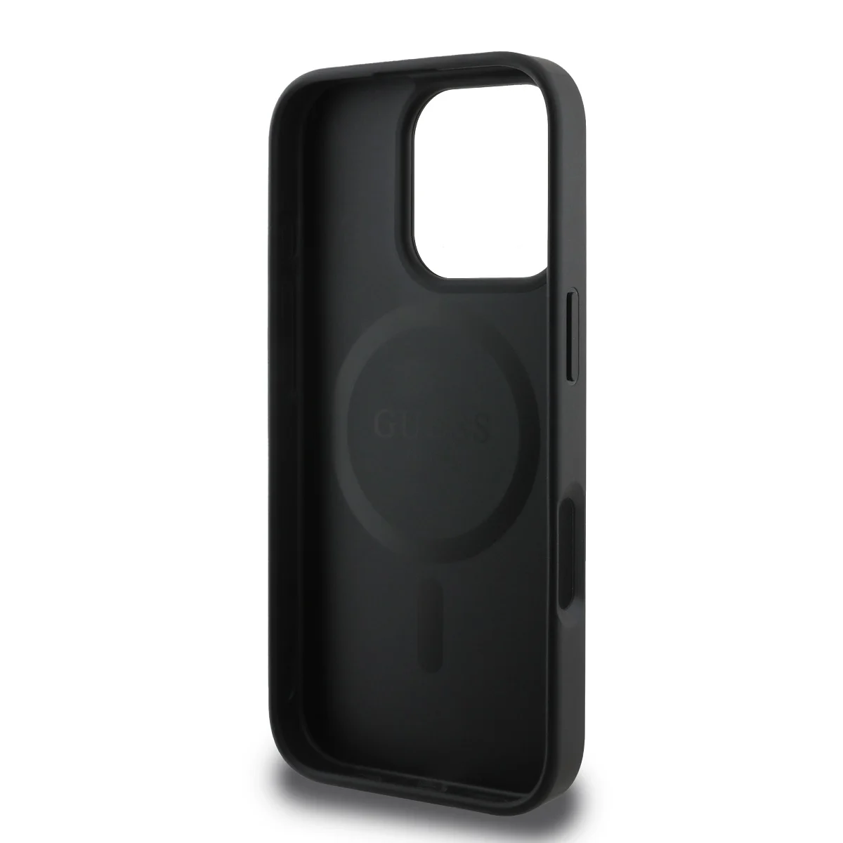 Калъф Guess GUHMP16XPSAPSMEK Apple iPhone 16 Pro Max Saffiano Peony Stamp MagSafe Black – снимка 5