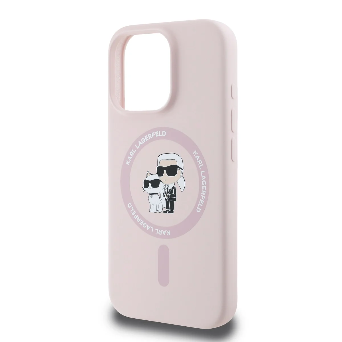 Оригнален Калъф Karl Lagerfeld KLHMP16LSCMKCRHP Apple iPhone 16 Pro Liquid Silicone Karl and Choupette MagSafe Pink – снимка 4