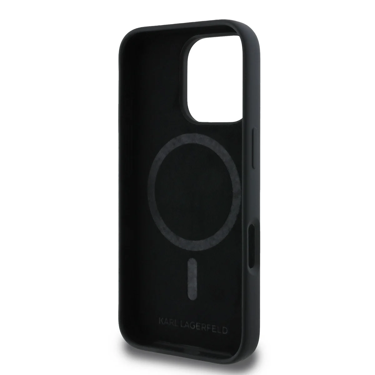 Калъф Karl Lagerfeld KLHMP16XSKHPPLK Apple iPhone 16 Pro Max Liquid Silicone Karl Head MagSafe Black – снимка 5