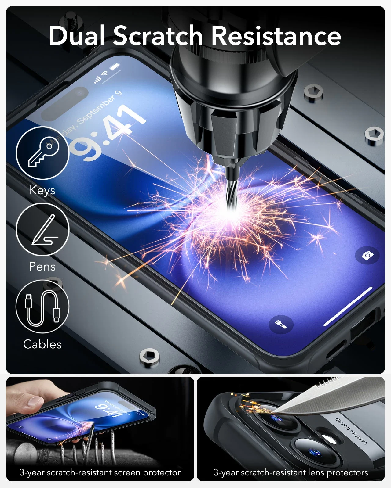 ESR Калъф Armor Tough 360 iPhone 16 Pro, MagSafe /прозрачен/ Amazon Pack – снимка 5