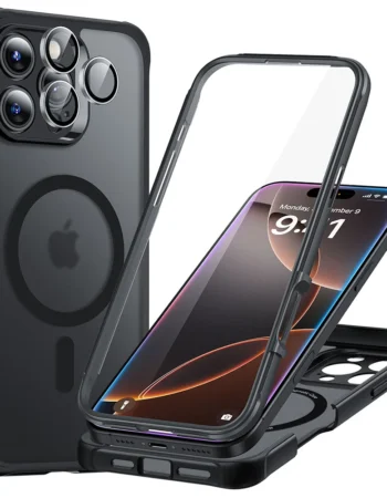 ESR Калъф Armor Tough 360 iPhone 16 Pro, MagSafe /матово черен/ Amazon Pack