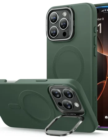 ESR Калъф Cloud Soft със стойка iPhone 16 Pro, MagSafe /зелен/ Amazon Pack