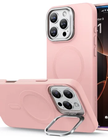 ESR Калъф Cloud Soft със стойка iPhone 16 Pro, MagSafe /розов/ Amazon Pack