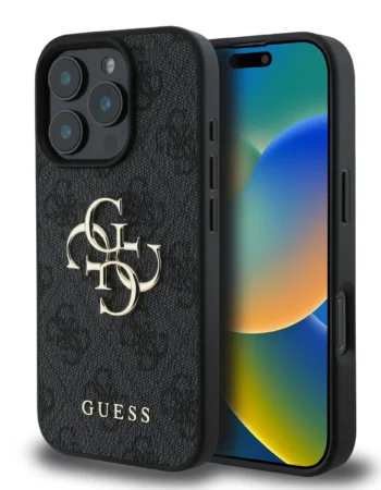 Калъф Guess GUHCP16X4GMGGR Apple iPhone 16 Pro Max PU 4G Metal Logo Grey