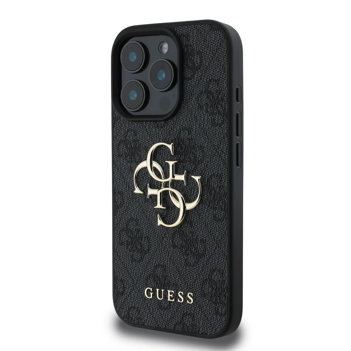 Калъф Guess GUHCP16X4GMGGR Apple iPhone 16 Pro Max PU 4G Metal Logo Grey – снимка 3