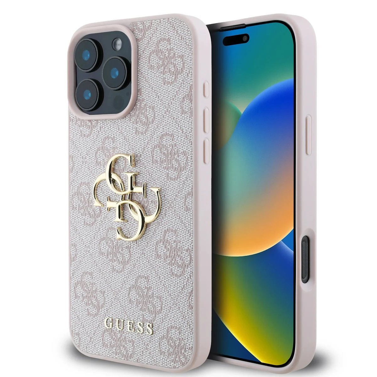 Калъф Guess GUHCP16X4GMGPI Apple iPhone 16 Pro Max PU 4G Metal Logo Pink
