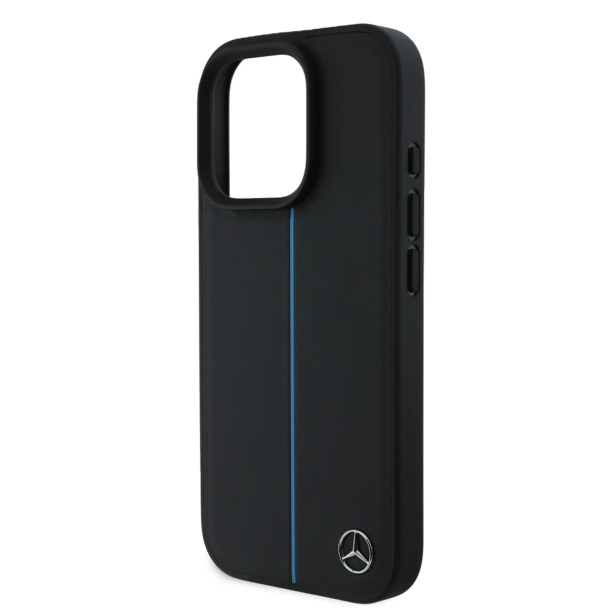 Оригнален Калъф MERCEDES MEHMP16L23RURBK Apple iPhone 16 Pro Leather Blue Stripe MagSafe /черен/ – снимка 4