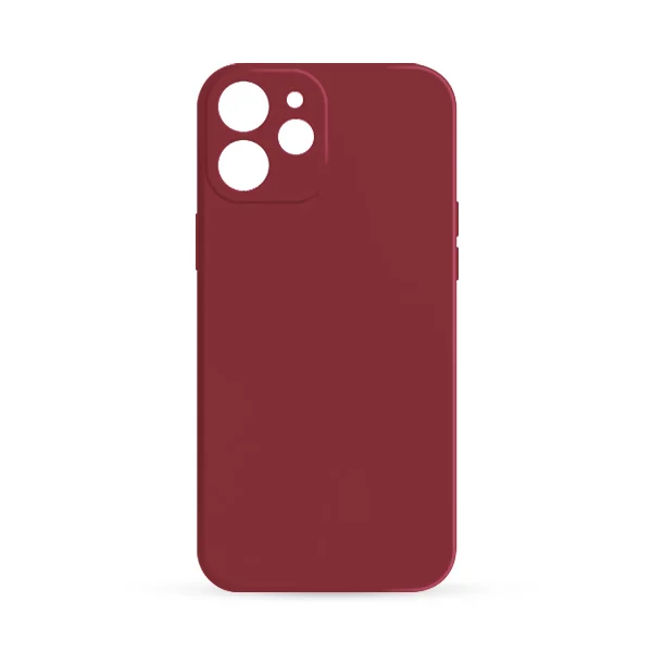 Калъф Soft Touch за Apple iPhone 16 Pro – бордо (бургунди) силиконов калъф, изглед отвън