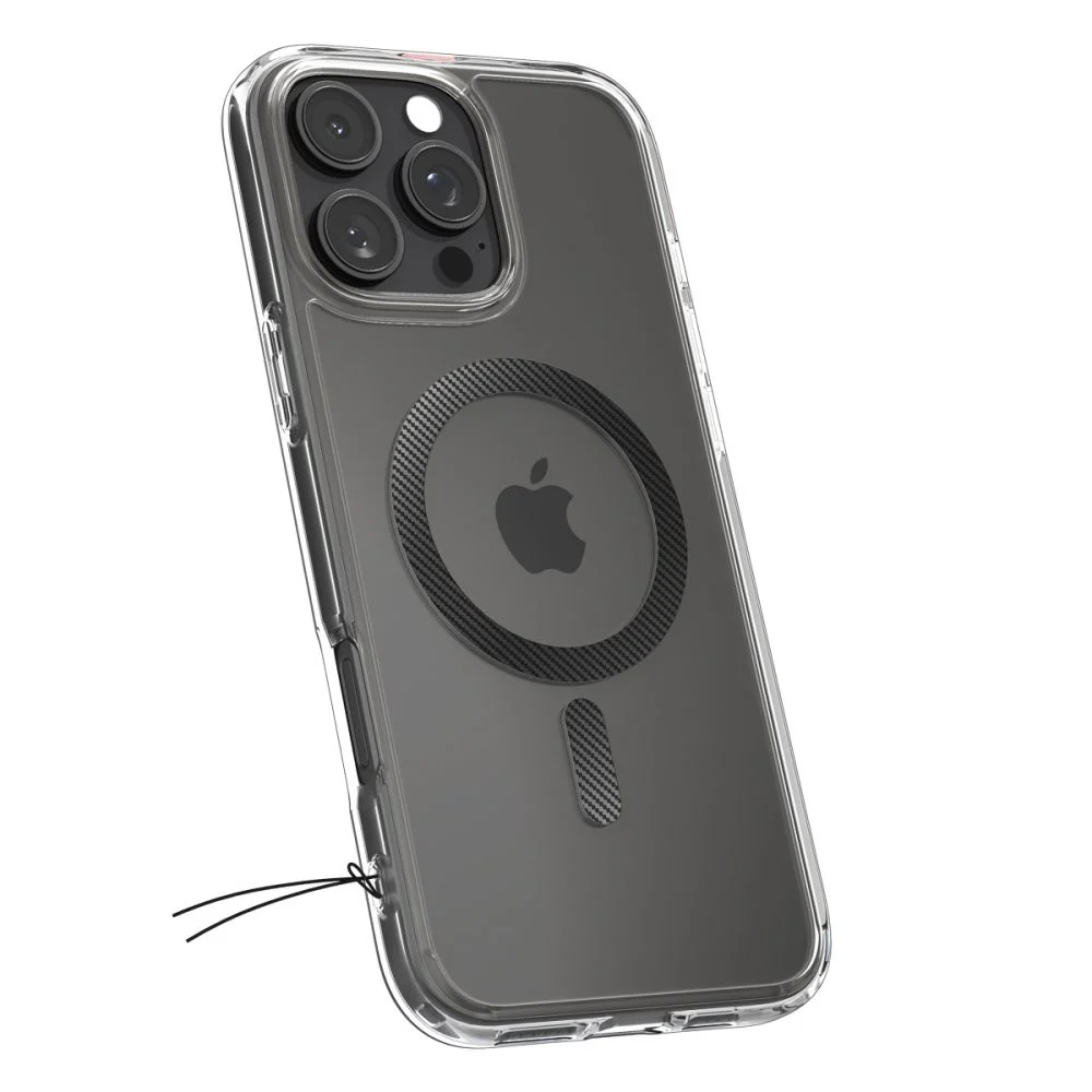 SPIGEN Калъф Ultra Hybrid Apple iPhone 16 Pro Max, MagSafe /прозрачен, карбонов ринг/ – снимка 2
