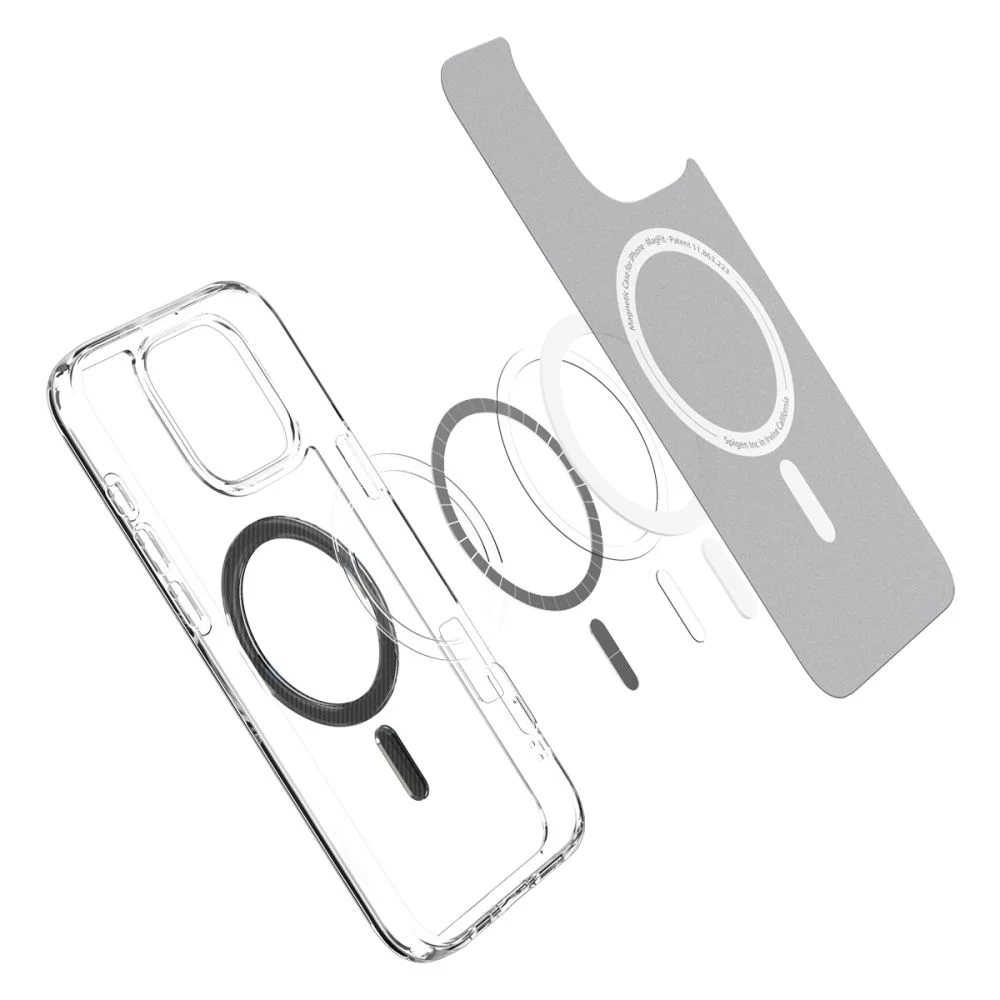SPIGEN Калъф Ultra Hybrid Apple iPhone 16 Pro Max, MagSafe /прозрачен, карбонов ринг/ – снимка 5
