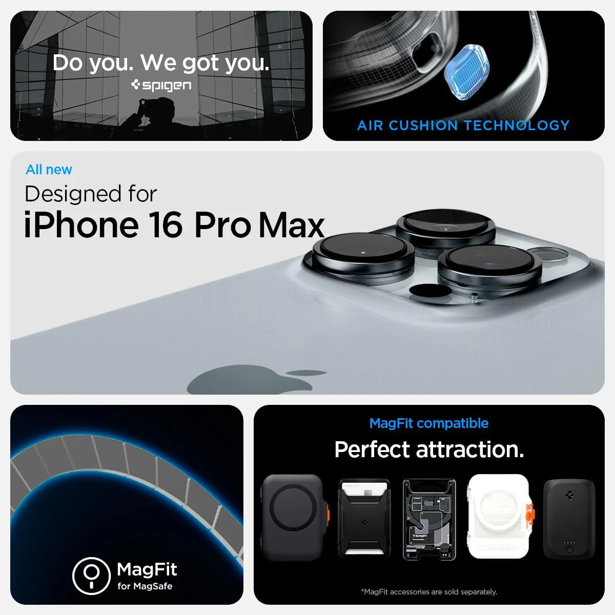 SPIGEN Калъф Ultra Hybrid Apple iPhone 16 Pro Max, MagSafe /прозрачен, карбонов ринг/ – снимка 10
