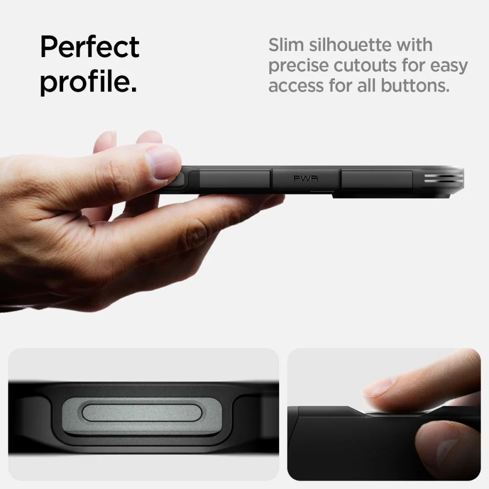 Оригинален SPIGEN Калъф Tough Armor със стойка, Apple iPhone 16 Pro, MagSafe /черен/ – снимка 14